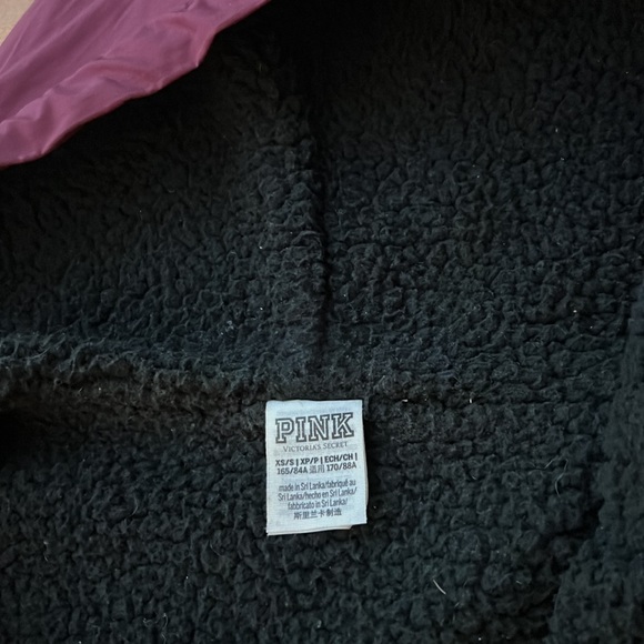 Anorak PINK Victoria's Secret Sherpa Lined Jacket XS - Picture 13 of 17